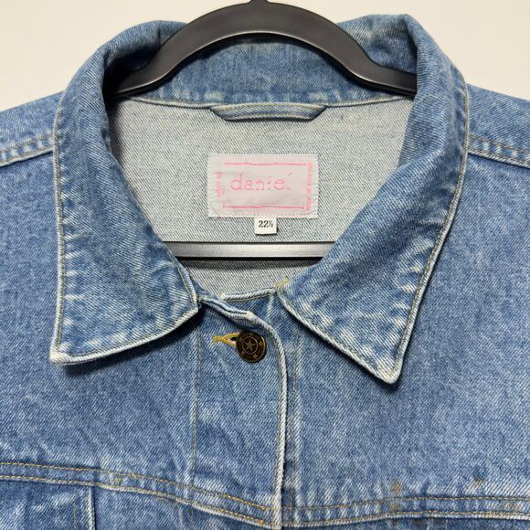 DANIEL Vintage Oversized Heavyweight Denim Jacket 
Size 22  3X XXXL - Picture 2 of 7